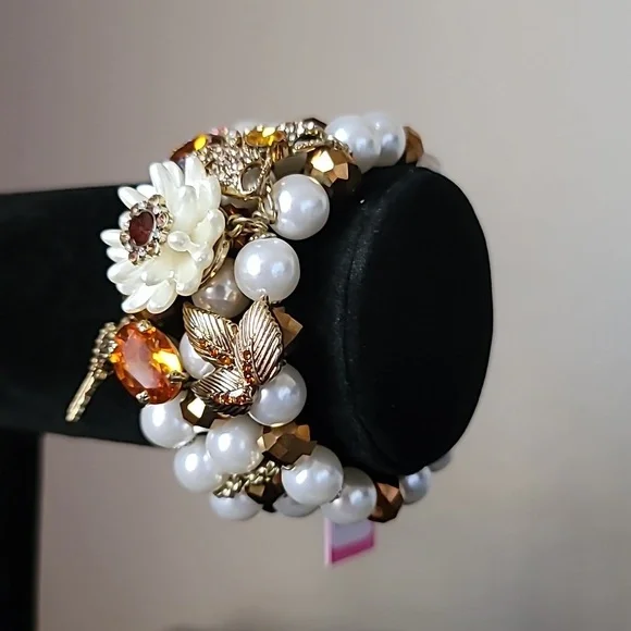 New Vintage! BETSEY JOHNSON Iconic Summer Metallics Floral